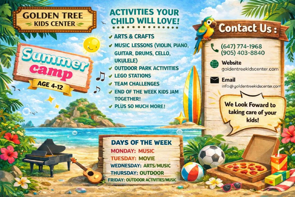 Summer camp schedule for kids