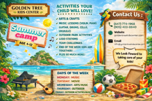 Summer camp schedule for kids